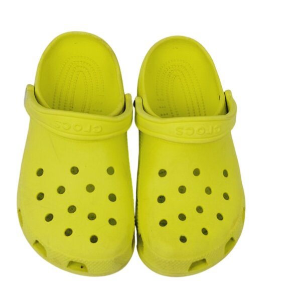 Crocs Men\'s Kiwi Yellow Classic Perforated Slingback Clogs Size US 6 main image 4